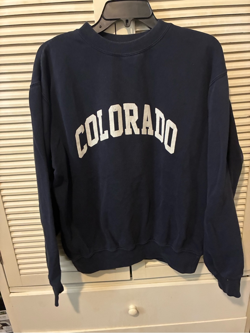 Brandy Melville Navy 'Colorado' Crewneck Sweatshirt